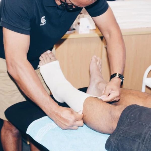 ankle-strapping-sports-injury